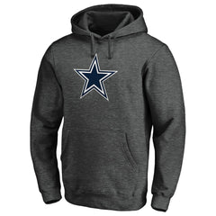 Dallas Cowboys Primary Logo Fitted Pullover Hoodie - Charcoal - NFL