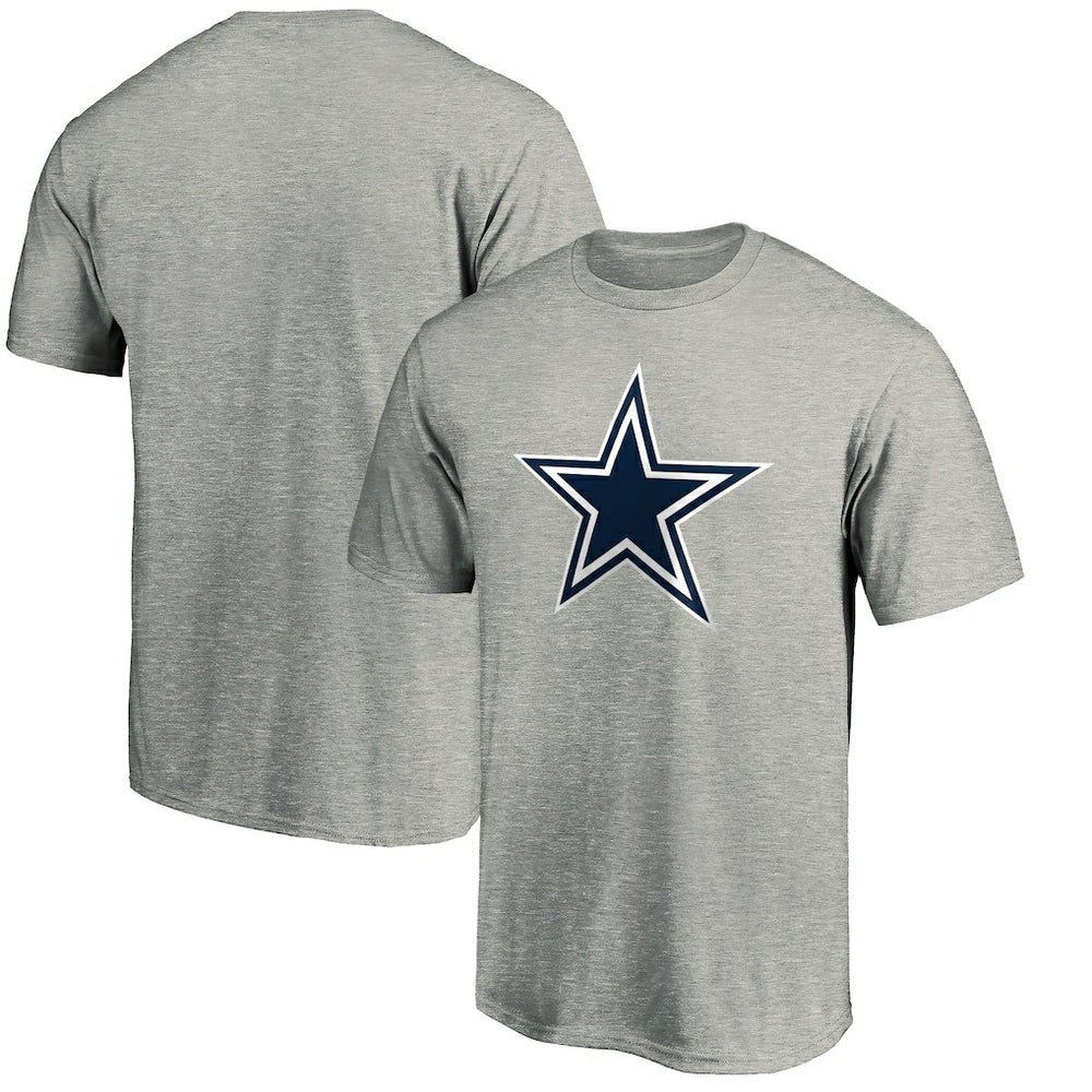 Dallas Cowboys Primary Logo T-Shirt - Heather Gray - Fanatics