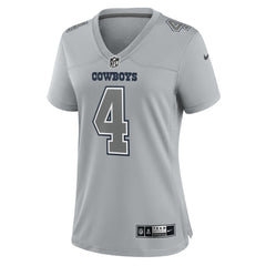 Dak Prescott Dallas Cowboys Women's Atmosphere Fashion Game Jersey - Gray - Nike