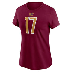 Terry McLaurin Washington Commanders Women's Player Name & Number T-Shirt - Burgundy - Nike