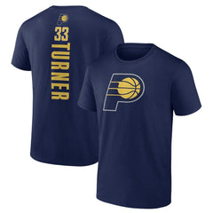 Myles Turner Indiana Pacers Playmaker Name & Number T-Shirt Navy