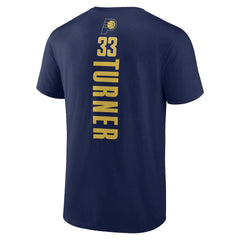 Myles Turner Indiana Pacers Playmaker Name & Number T-Shirt Navy