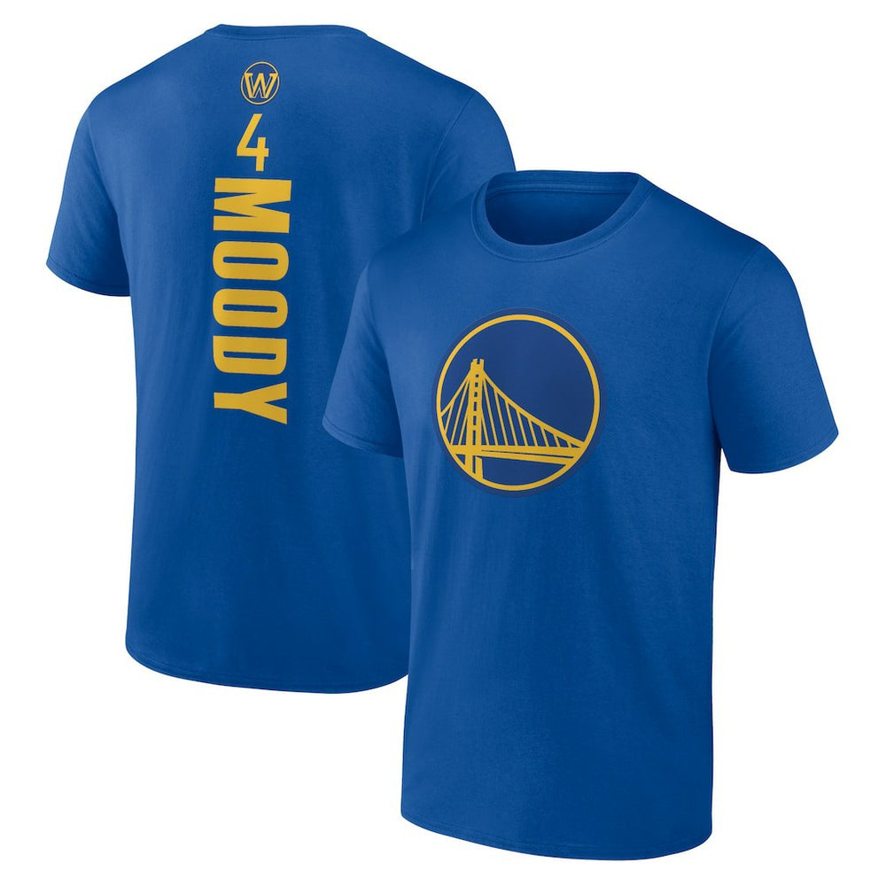 Moses Moody Golden State Warriors Playmaker Name & Number T-Shirt Royal