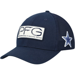 Dallas Cowboys Mesh Hooks Flex Hat - Navy - Columbia