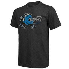 Cam Newton Carolina Panthers Majestic Threads Tri-Blend Player Graphic T-Shirt - Black - NFL