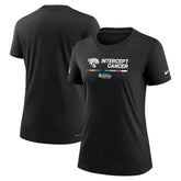 Jacksonville Jaguars Women's NFL Crucial Catch Performance T-Shirt - Black - Nike