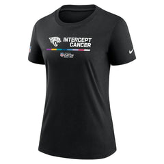 Jacksonville Jaguars Women's NFL Crucial Catch Performance T-Shirt - Black - Nike