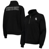 Chicago White Sox The Wild Collective Women's Two-Hit Quarter-Zip Pullover Top Sale