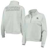 New York Yankees The Wild Collective Women's Two-Hit Quarter-Zip Pullover Top Sale