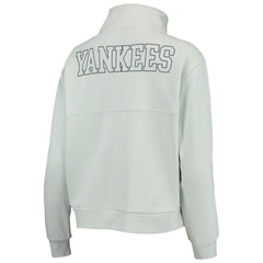 New York Yankees The Wild Collective Women's Two-Hit Quarter-Zip Pullover Top Sale