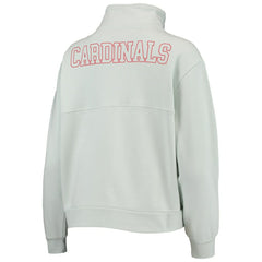 St. Louis Cardinals The Wild Collective Women's Two-Hit Quarter-Zip Pullover Top Outlet