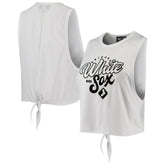 Chicago White Sox The Wild Collective Women's Open Back Twist-Tie Tank Top Outlet