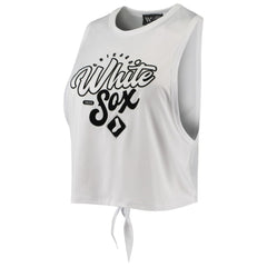Chicago White Sox The Wild Collective Women's Open Back Twist-Tie Tank Top Outlet