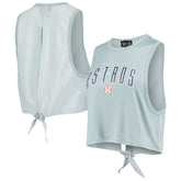 Houston Astros The Wild Collective Women's Open Back Twist-Tie Tank Top Discount