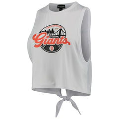 San Francisco Giants The Wild Collective Women's Open Back Twist-Tie Tank Top Sale