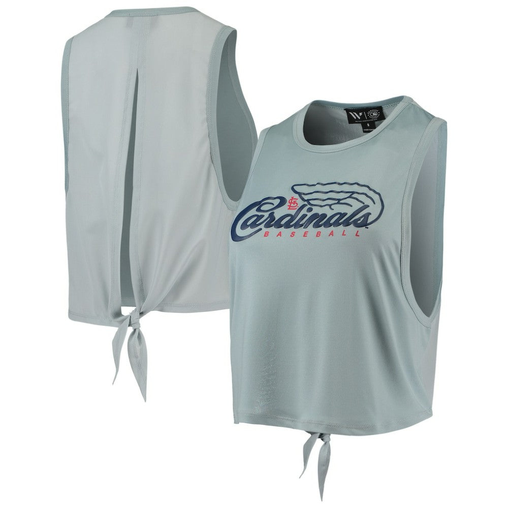 St. Louis Cardinals The Wild Collective Women's Open Back Twist-Tie Tank Top Discount