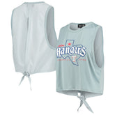 Texas Rangers The Wild Collective Women's Open Back Twist-Tie Tank Top Outlet
