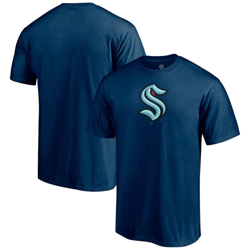Seattle Kraken Primary Logo T-Shirt - Deep Sea Blue | NHL discount