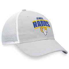 Los Angeles Rams Trucker Snapback Hat - Heather Gray/White - Fanatics