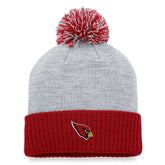 Arizona Cardinals Women's Ash Cuffed Knit Hat with Pom - Heather Gray - Fanatics
