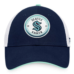 Seattle Kraken Fanatics Iconic Gradient Trucker Snapback Hat - Deep Sea Blue/White | Fanatics sale