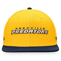 Nashville Predators Fanatics Iconic Color Blocked Snapback Hat - Gold/Navy | Fanatics discount
