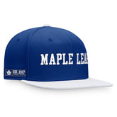 Toronto Maple Leafs Fanatics Iconic Color Blocked Snapback Hat - Blue/White | Fanatics Lifestyle