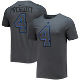 Dak Prescott Dallas Cowboys Player Name & Number T-Shirt - Charcoal - Nike