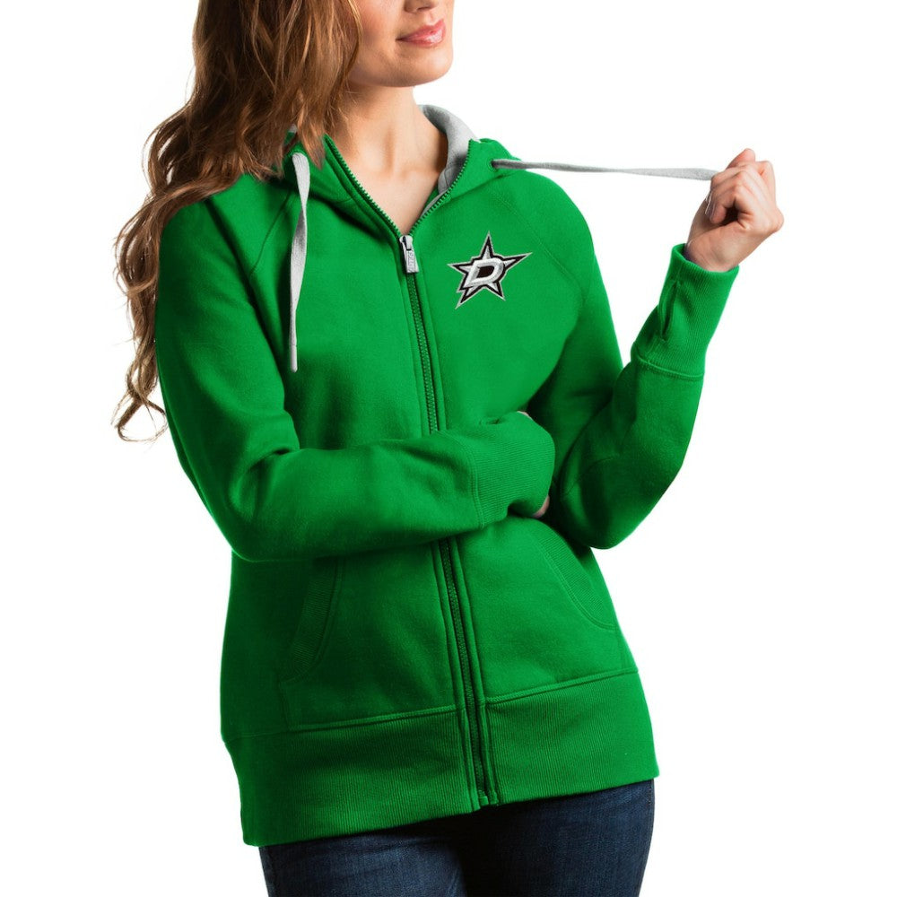 Dallas Stars Antigua Women's Victory Full-Zip Hoodie - Kelly Green | NHL near me