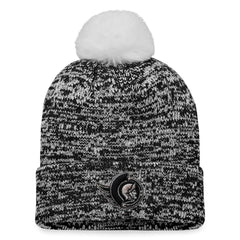 Ottawa Senators Fanatics Women's Glimmer Cuffed Knit Hat with Pom - Black | Fanatics online