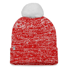 Chicago Blackhawks Fanatics Women's Glimmer Cuffed Knit Hat with Pom - Red | Fanatics online