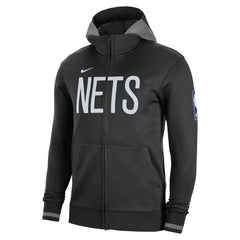 Nike Brooklyn Nets Authentic Showtime Performance Full-Zip Hoodie Black