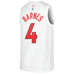 Nike Scottie Barnes Toronto Raptors Youth Swingman Jersey Association Edition White