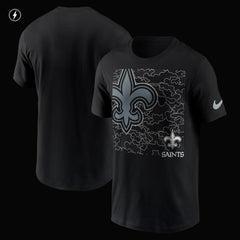 New Orleans Saints RFLCTV T-Shirt - Black - Nike