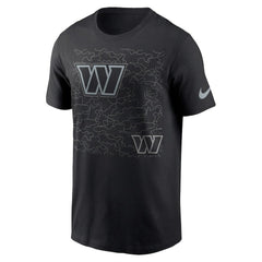 Washington Commanders RFLCTV T-Shirt - Black - Nike