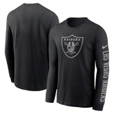 Las Vegas Raiders RFLCTV Name and Logo T-Shirt - Black - Nike
