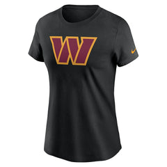 Washington Commanders Women's Logo Cotton Essential T-Shirt - Black - Nike