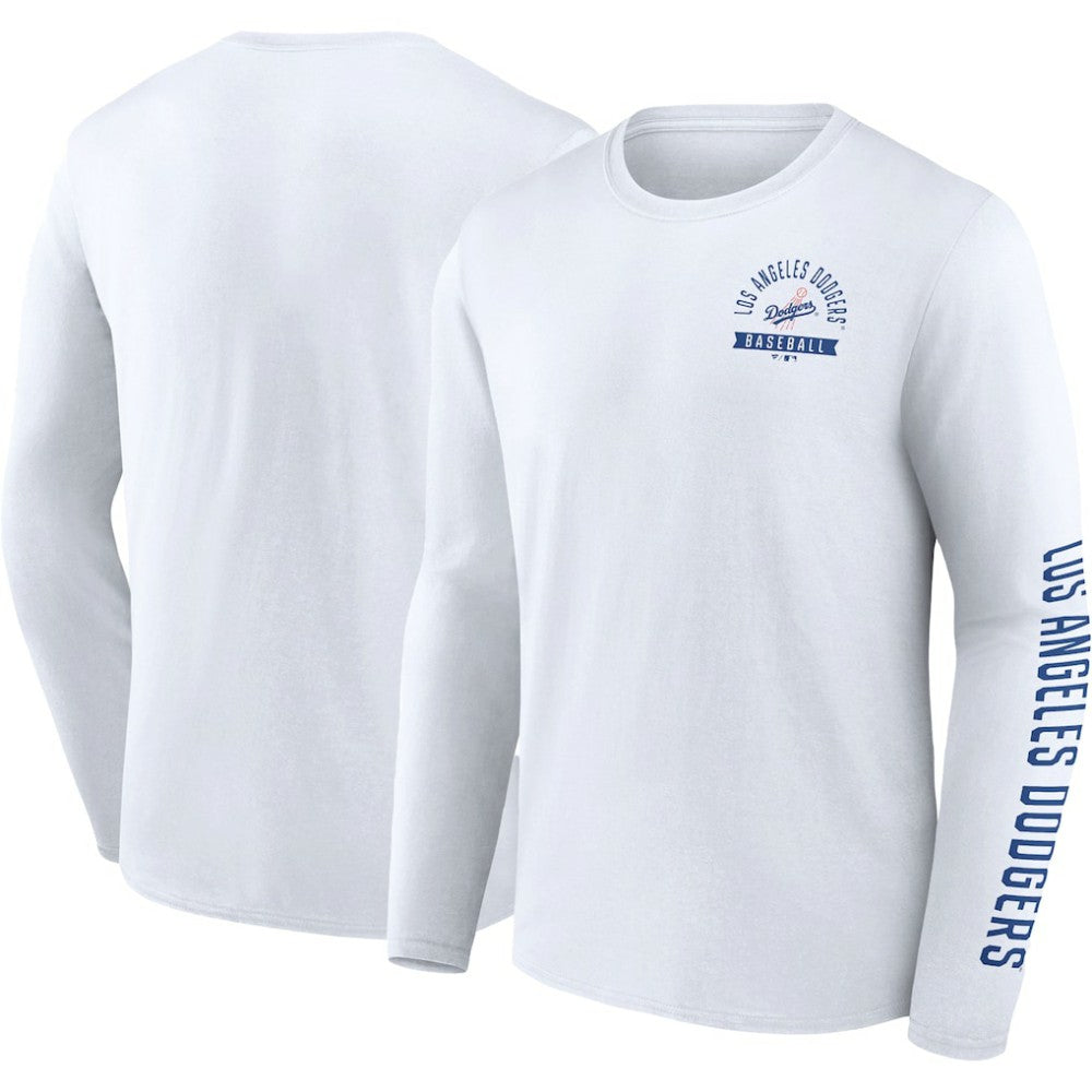 Los Angeles Dodgers Fanatics Pressbox Long Sleeve T-Shirt Discount