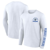 Milwaukee Brewers Fanatics Pressbox Long Sleeve T-Shirt Online
