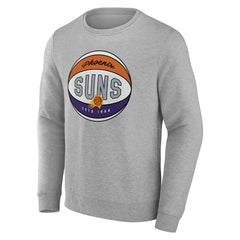 Fanatics Phoenix Suns True Classics Vint Pullover Sweatshirt Heathered Gray