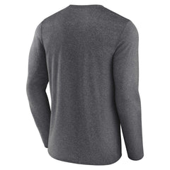 Fanatics Toronto Raptors Where Legends Play Iconic Practice Long Sleeve T-Shirt Heathered Charcoal