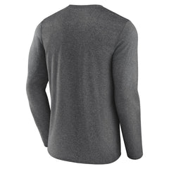 Fanatics Utah Jazz Where Legends Play Iconic Practice Long Sleeve T-Shirt Heather Charcoal