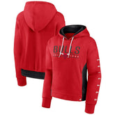 Fanatics Chicago Bulls Women's Iconic Halftime Colorblock Pullover Hoodie Red