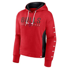 Fanatics Chicago Bulls Women's Iconic Halftime Colorblock Pullover Hoodie Red