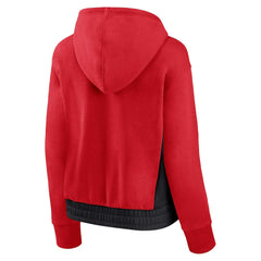 Fanatics Chicago Bulls Women's Iconic Halftime Colorblock Pullover Hoodie Red