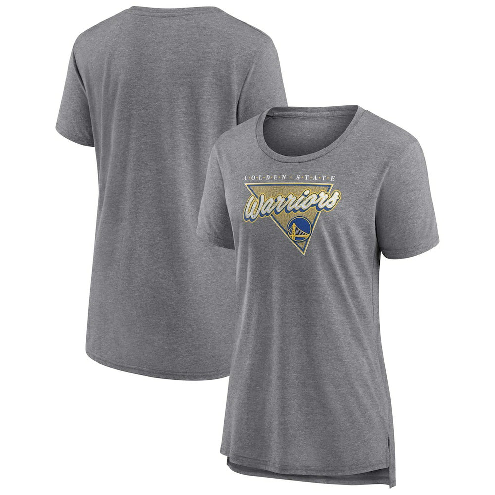 Fanatics Golden State Warriors Women's True Classics Tri-Blend T-Shirt Heathered Gray