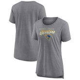 Fanatics Golden State Warriors Women's True Classics Tri-Blend T-Shirt Heathered Gray