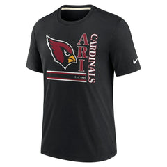 Arizona Cardinals Wordmark Logo Tri-Blend T-Shirt - Black - Nike