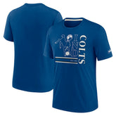 Indianapolis Colts Wordmark Logo Tri-Blend T-Shirt - Royal - Nike