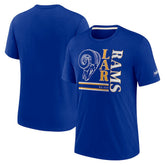 Los Angeles Rams Wordmark Logo Tri-Blend T-Shirt - Royal - Nike